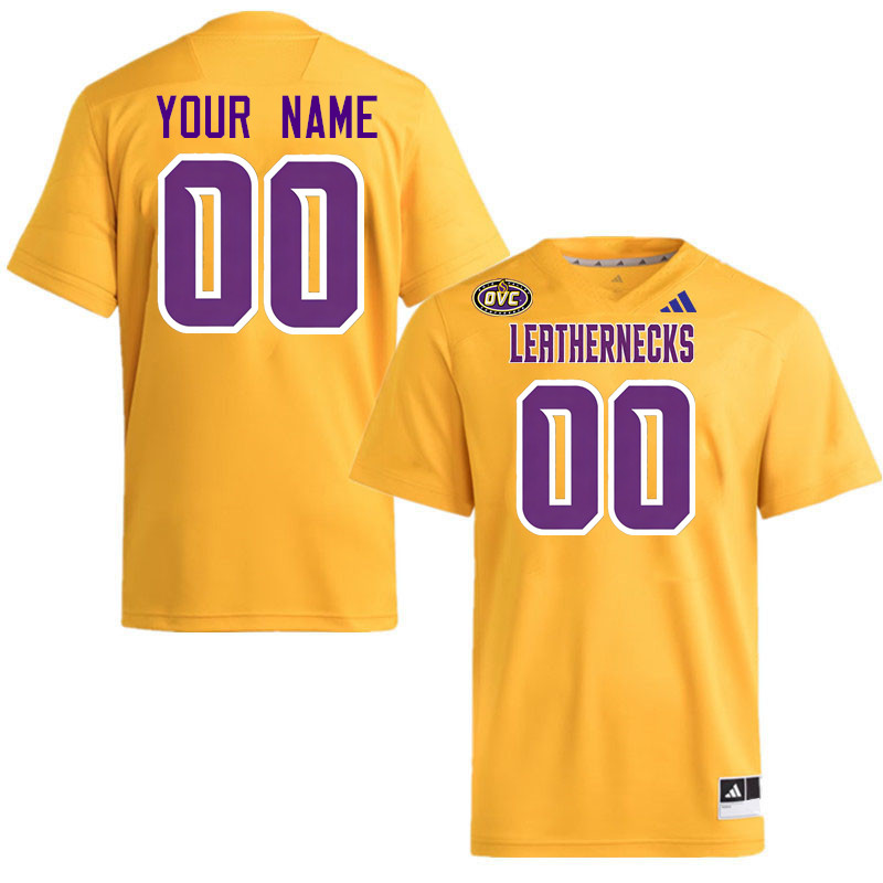 Custom Western Illinois Leathernecks Name And Number Football Jerseys-Gold